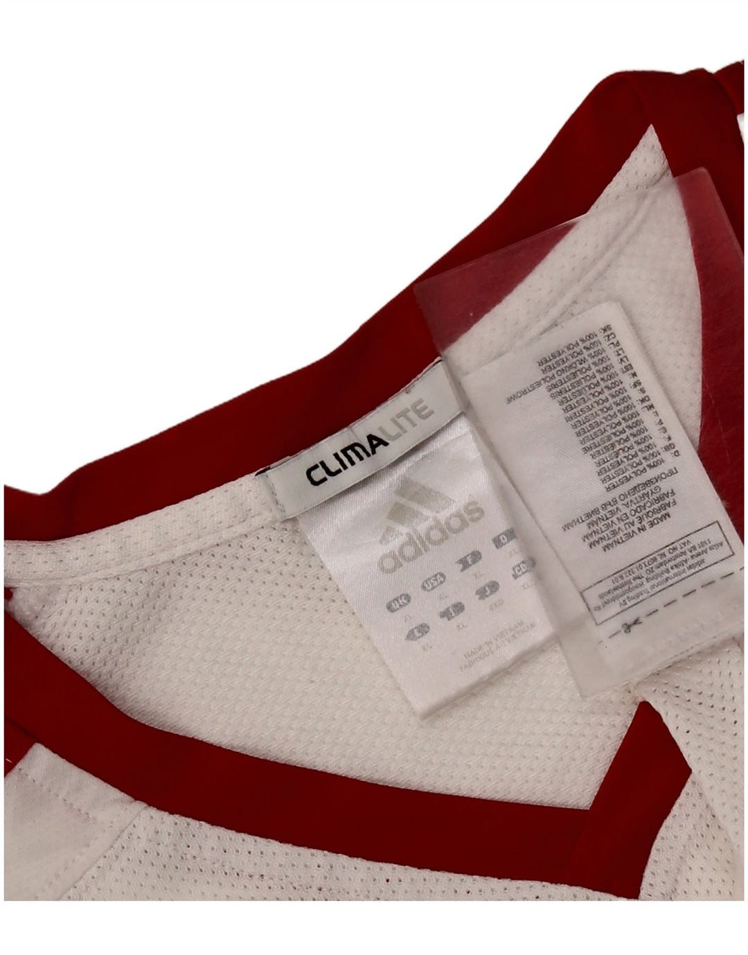 ADIDAS Climalite Graphic Vest Top XL Alb Poliester Colorblock