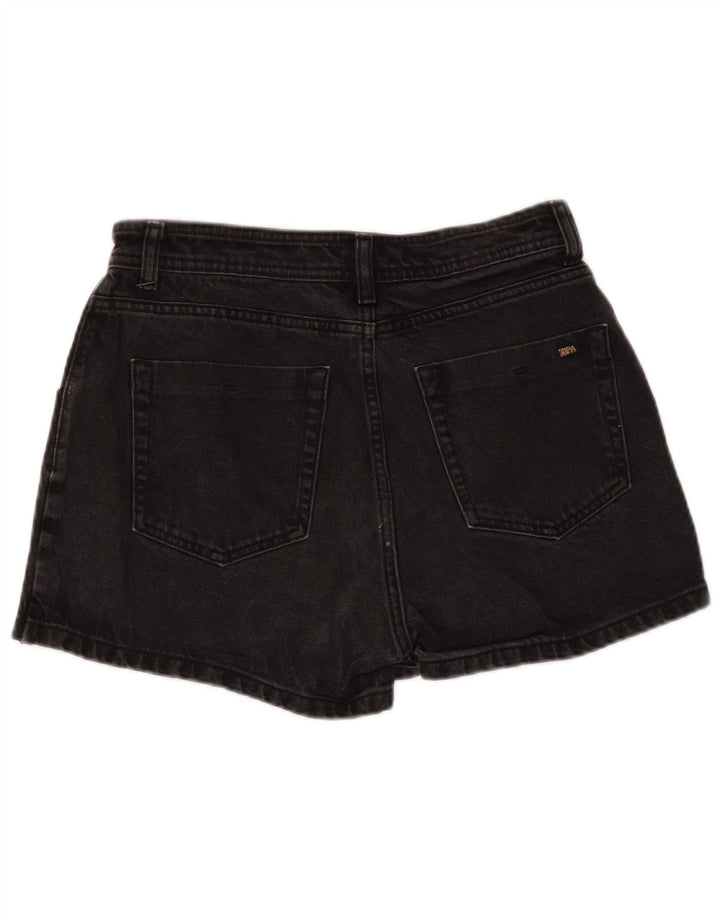 Pantaloni scurți din denim pentru femei Zara Medium W28 Bumbac negru