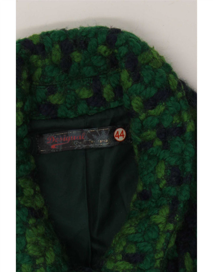 Palton pentru femei Desigual EU 44 XL Poliester geometric verde