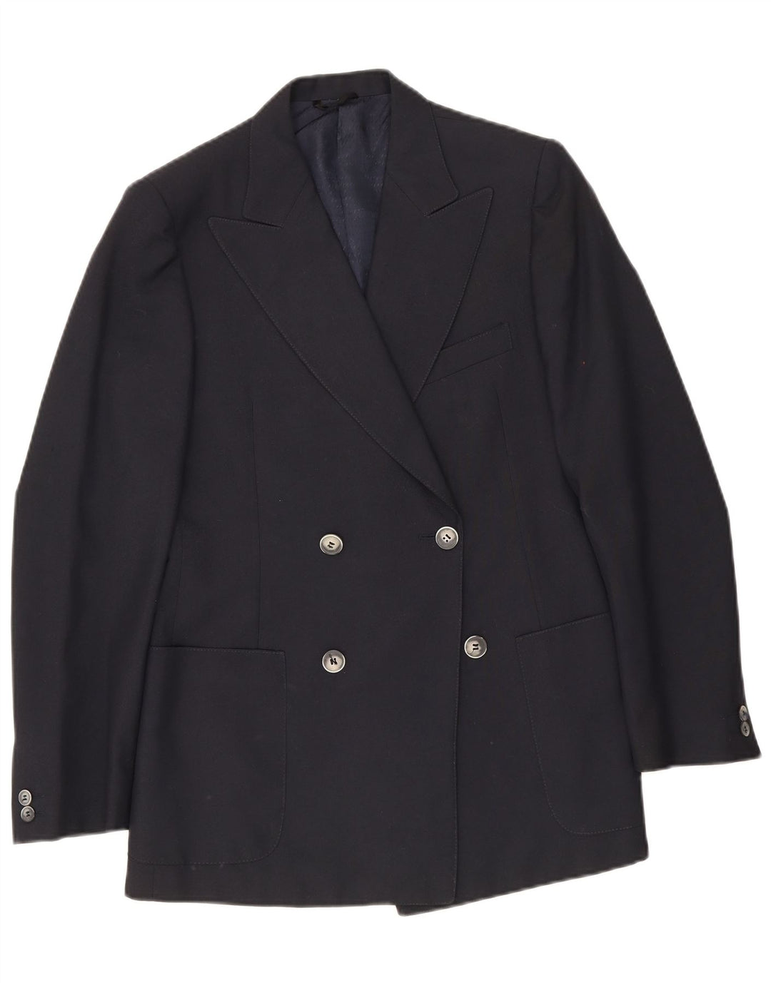 Jachetă Blazer Vintage pentru bărbați la două piept IT 48 Medium Bleumarin