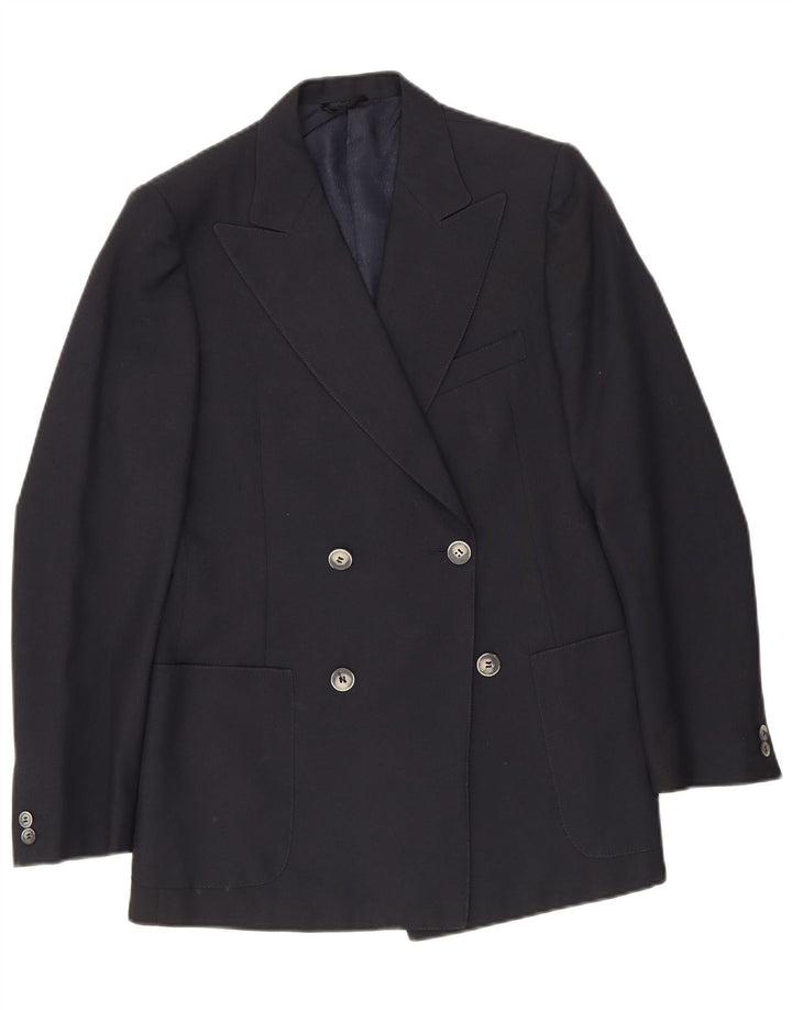 Jachetă Blazer Vintage pentru bărbați la două piept IT 48 Medium Bleumarin