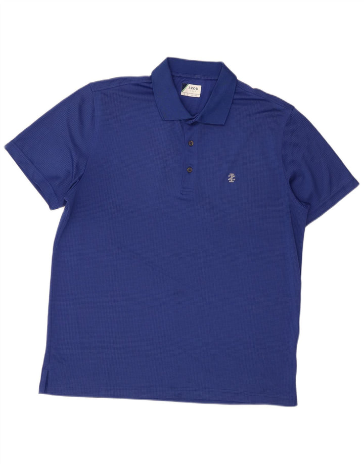 Tricou polo Izod pentru bărbați, mare, albastru, poliester