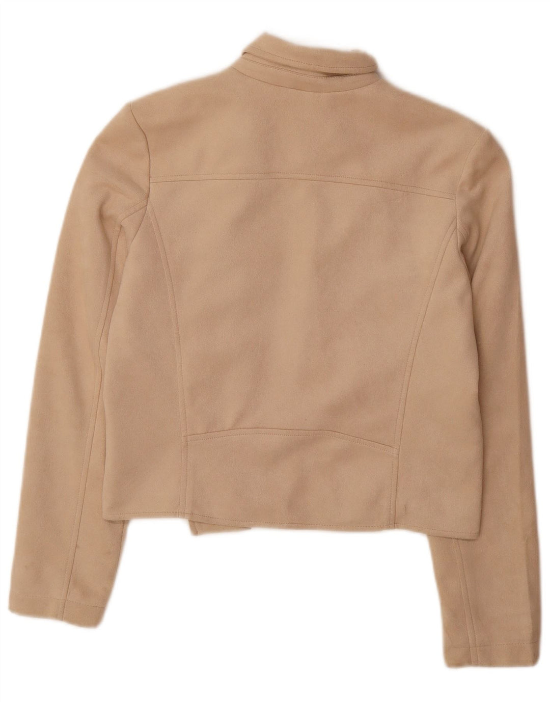 Jachetă Bomber Crop pentru femei GUESS UK 10 Mic, bej, poliester