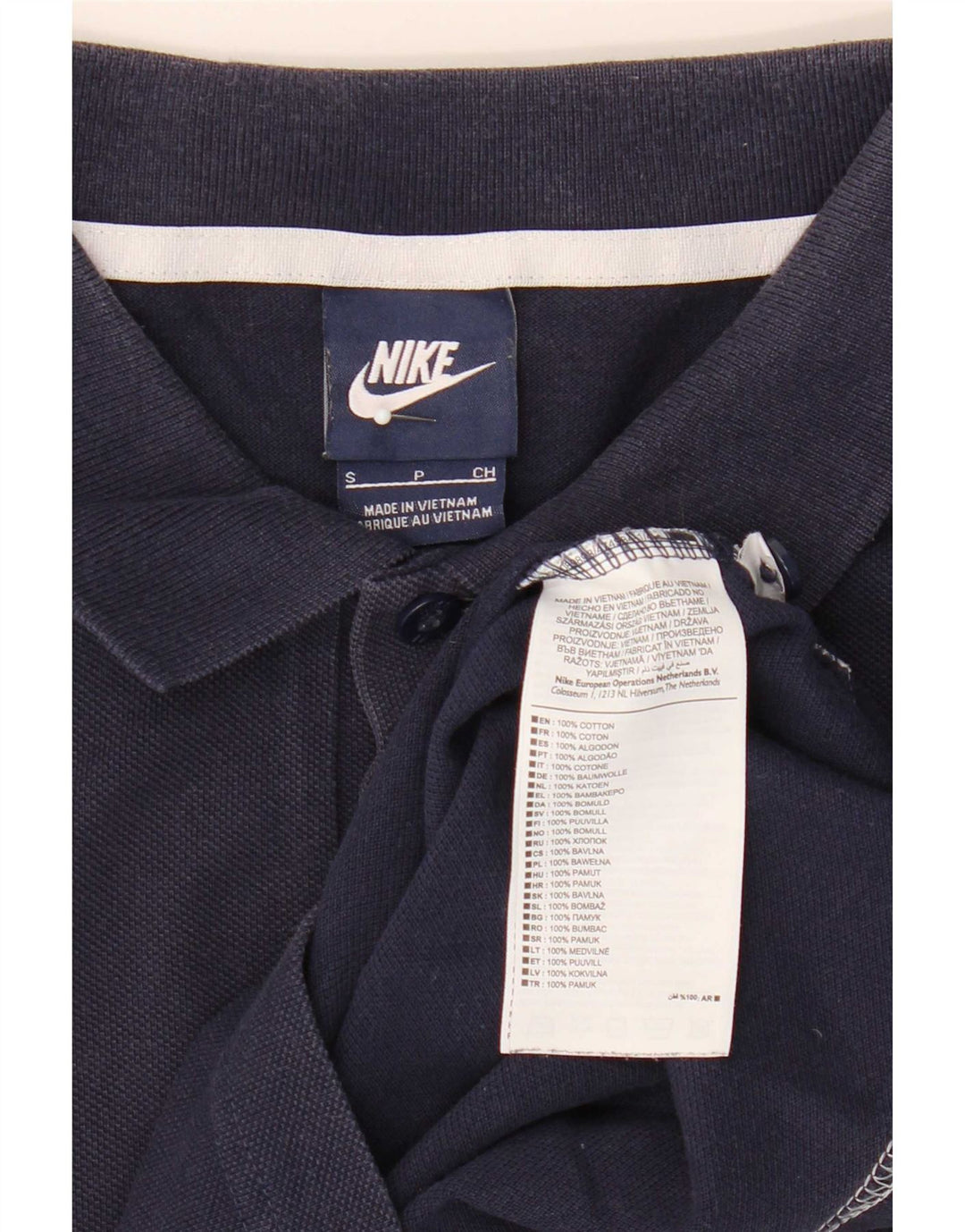 Tricou polo Nike pentru bărbați, mic, albastru, bumbac