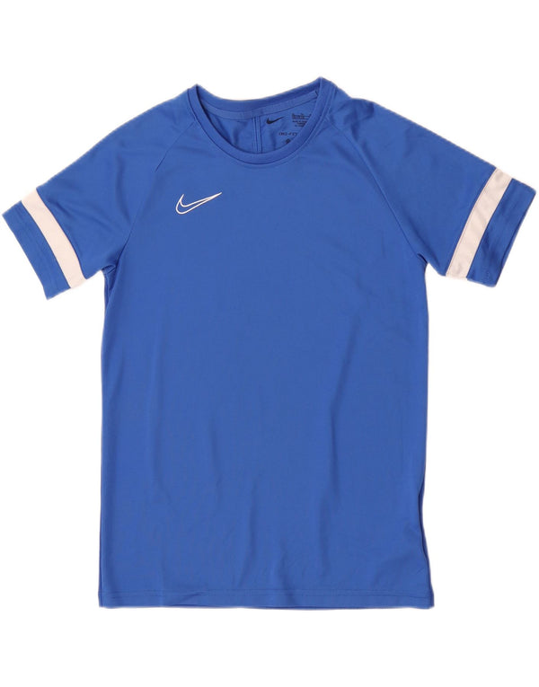 Tricou Nike pentru băieți Top 13-14 ani XL poliester cu dungi albastre sport