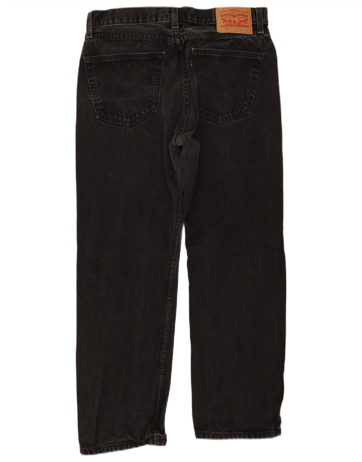 Blugi drepti pentru bărbați Levi's 505 W34 L30 bumbac negru