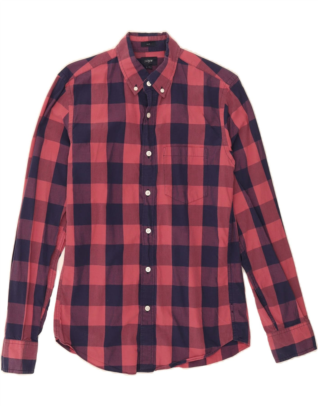 J. CREW Mens Slim Shirt Small Navy Blue Cotton Vintage J. Crew and Second-Hand J. Crew from Messina Hembry 