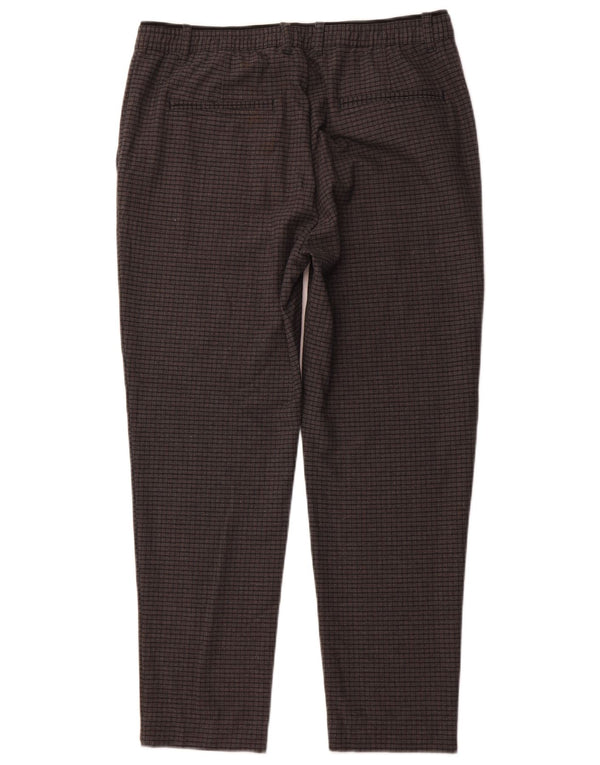 Pantaloni chino conici pentru femei ZARA L34 L27, gri, carouri