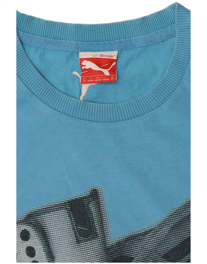 Tricou grafic Puma pentru bărbați Top Medium Blue