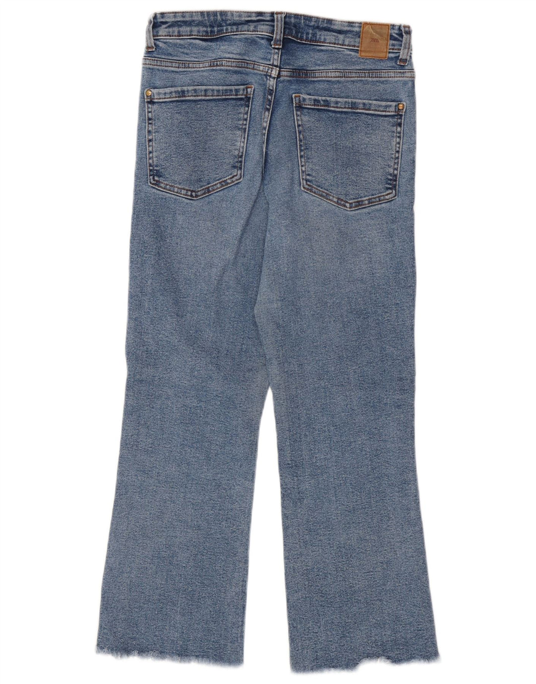 Blugi Zara Femei Bootcut EU 38 Mici W28 L25 Bumbac Albastru