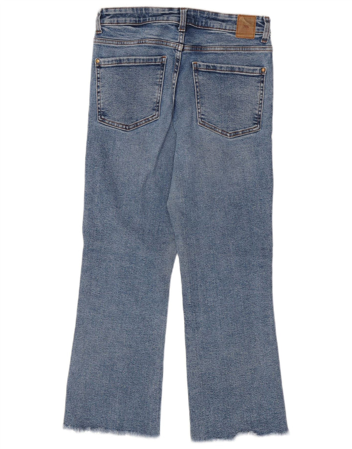 Blugi Zara Femei Bootcut EU 38 Mici W28 L25 Bumbac Albastru