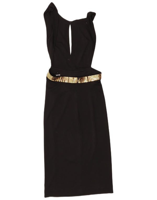 Just Cavalli rochie bodycon fără mâneci pentru femei IT 44 Medium Black
