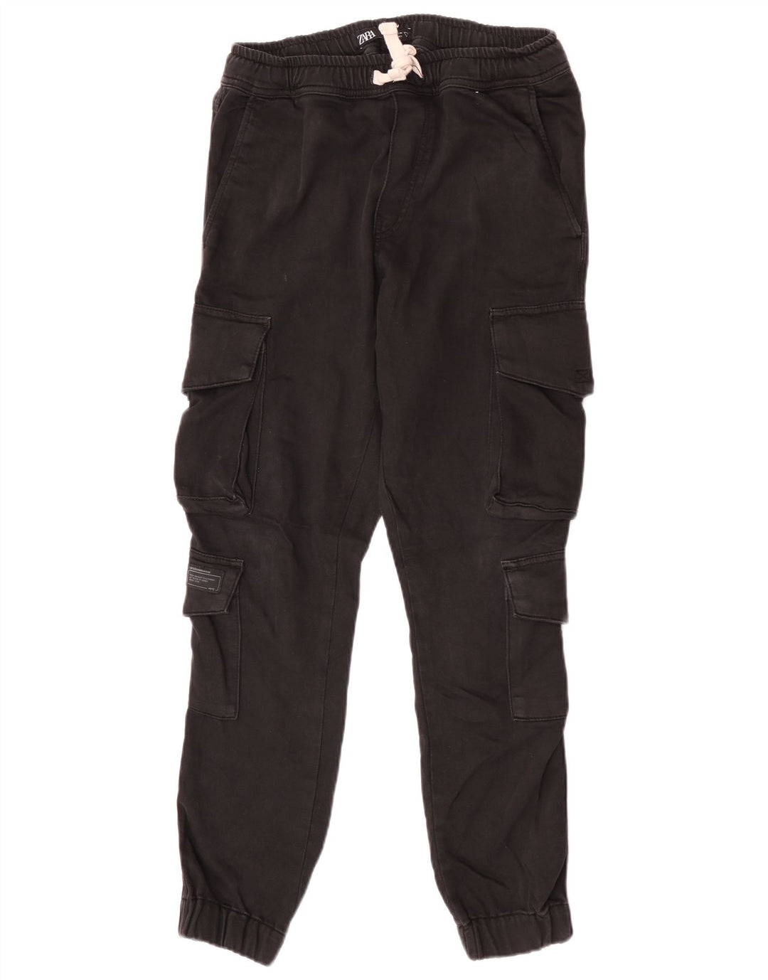 Pantaloni cargo pentru bărbați Zara Joggeri Mediu L31 L28 Negru