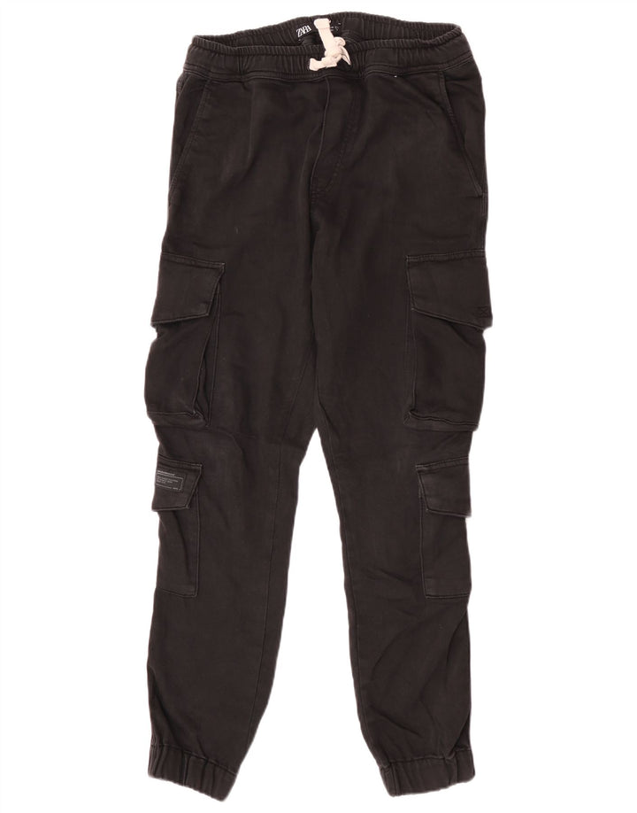 Pantaloni cargo pentru bărbați Zara Joggeri Mediu L31 L28 Negru