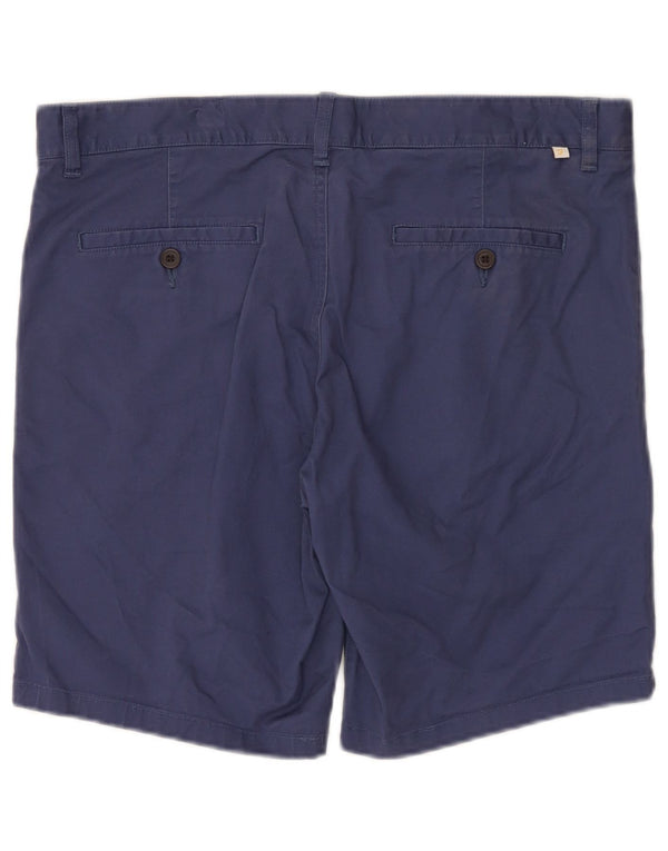 Pantaloni scurți chino obișnuiți pentru bărbați Farah W34, mare, albastru, bumbac