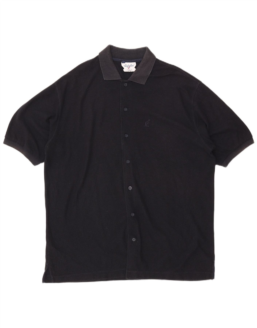 Cămașă cu mânecă scurtă pentru bărbați AUSTRALIAN L'ALPINA IT 54 XL bumbac bleumarin