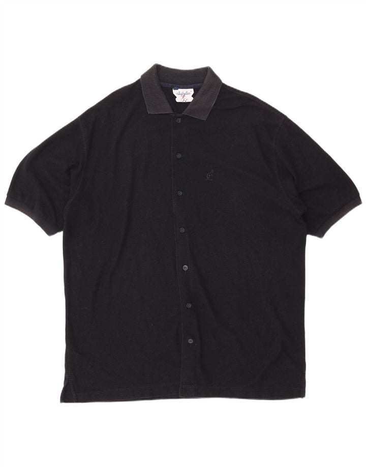 Cămașă cu mânecă scurtă pentru bărbați AUSTRALIAN L'ALPINA IT 54 XL bumbac bleumarin