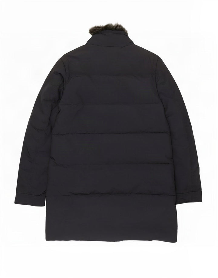 Palton căptușit pentru bărbați Woolrich UK 38 Poliester mediu bleumarin