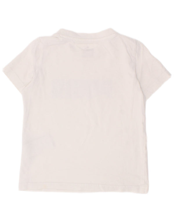 Tricou grafic Puma Băieți Top 5-6 Ani Bumbac Alb