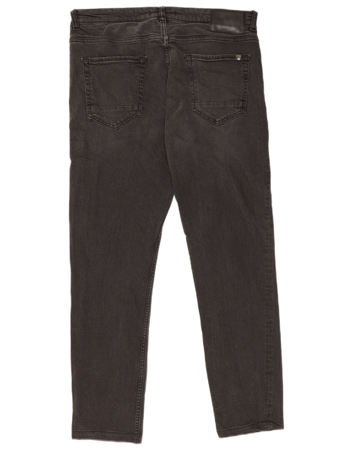 Blugi slim pentru bărbați Zara EU 46 XL W36 L30 negri