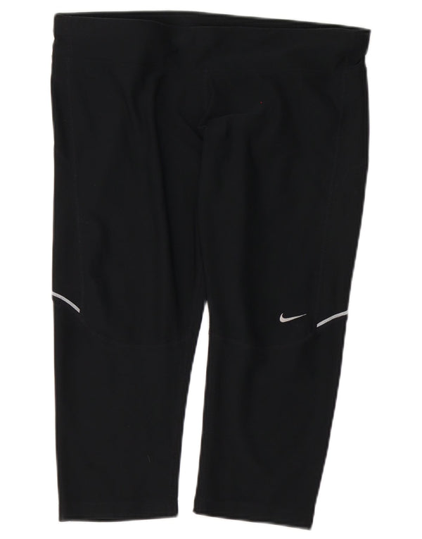 Pantaloni scurti sport Nike Dri Fit pentru femei UK 16 Large Negru