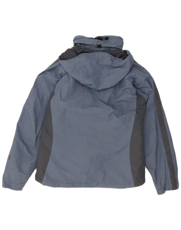 Jachetă de vânt cu glugă Columbia pentru femei UK 14 Medium Blue Colorblock