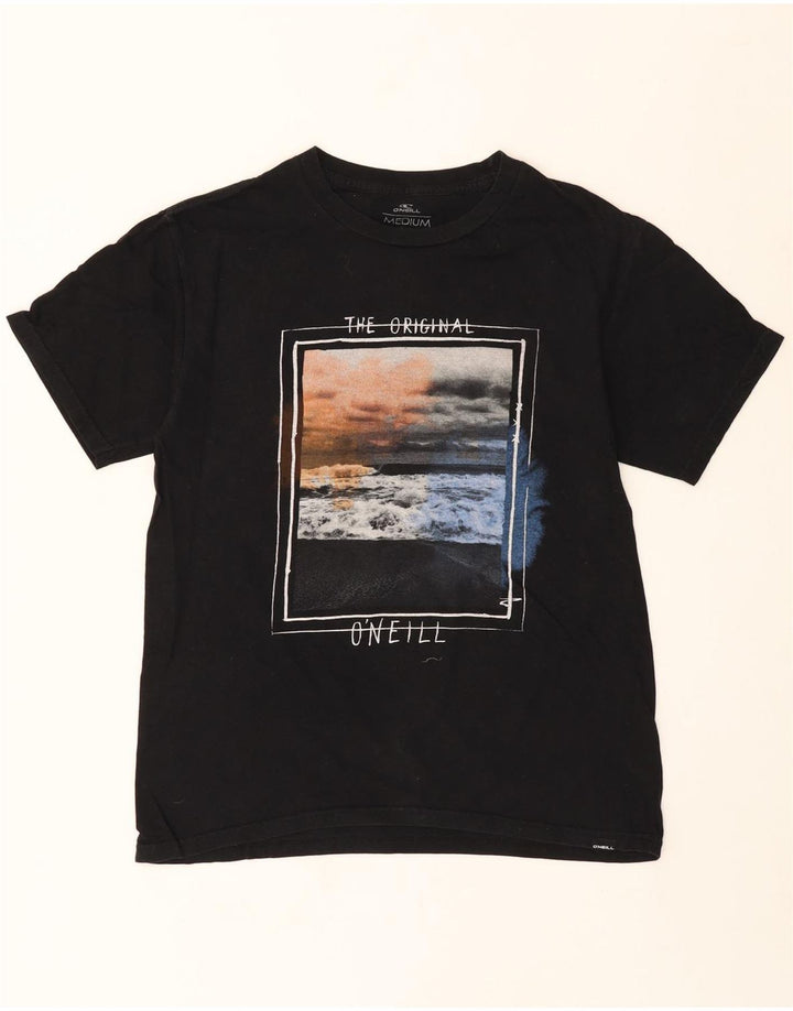O'NEILL Mens Modern Graphic T-Shirt Top Medium Black Vintage O'Neill and Second-Hand O'Neill from Messina Hembry 