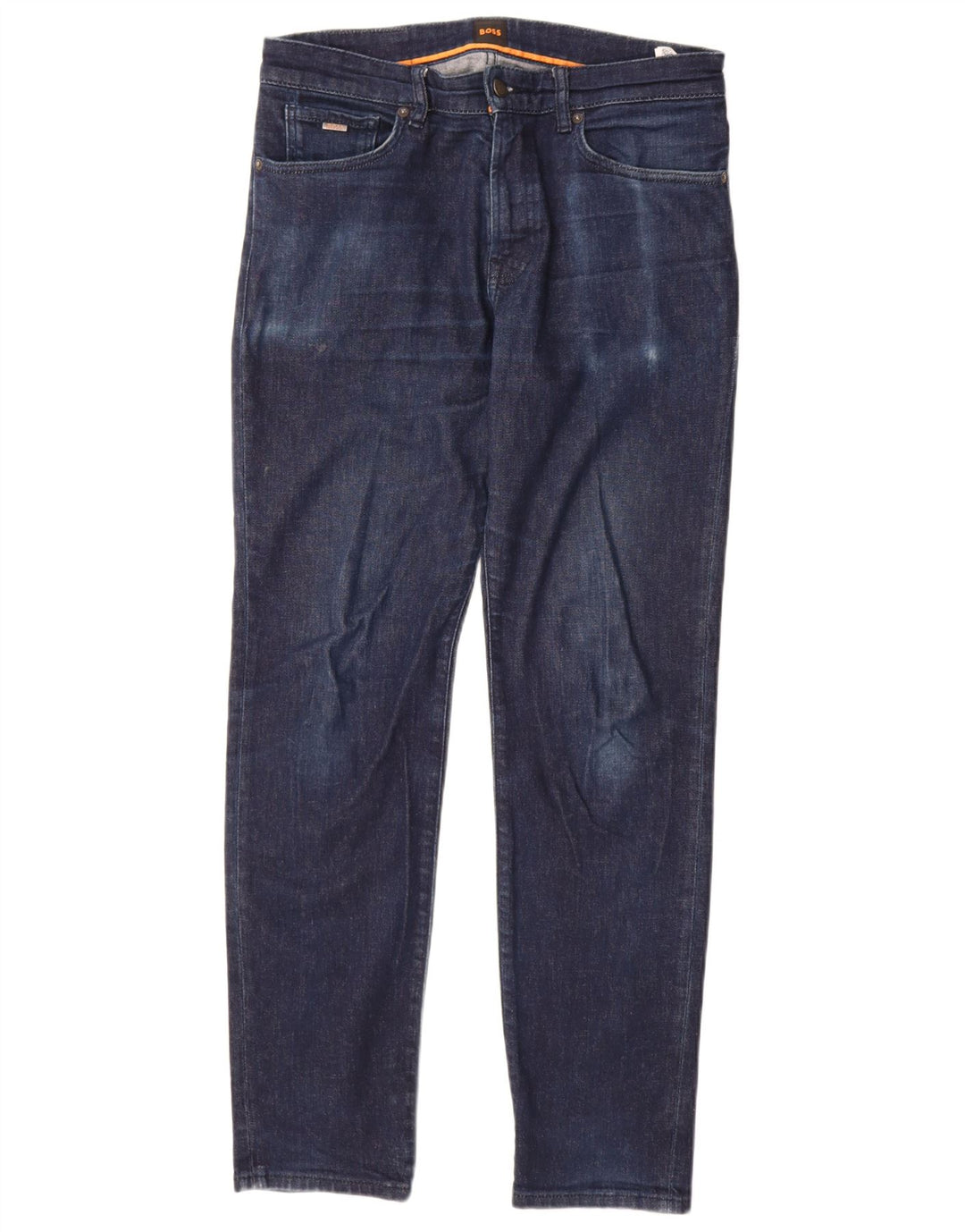 Blugi slim pentru femei Hugo Boss L32 L32 bumbac bleumarin