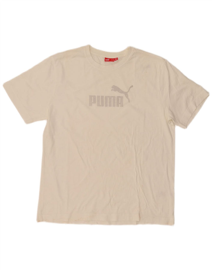 Tricou grafic Puma pentru bărbați Top Large White