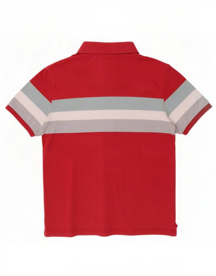 Tricou polo pentru bărbați Fat Face, bumbac cu dungi roșii mari