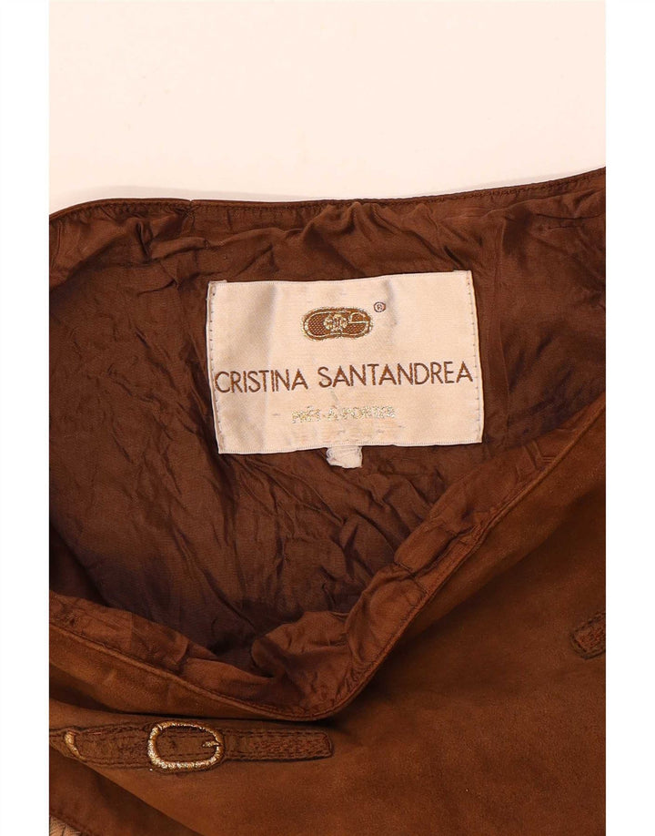 Cristina Santandrea Fusta Dama Evazata Model Abstract Mediu W28 Maro