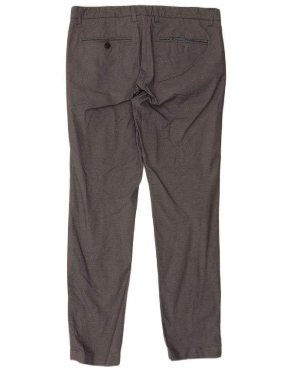 Ted Baker Pantaloni de costum slim pentru bărbați L34 L31 bumbac gri