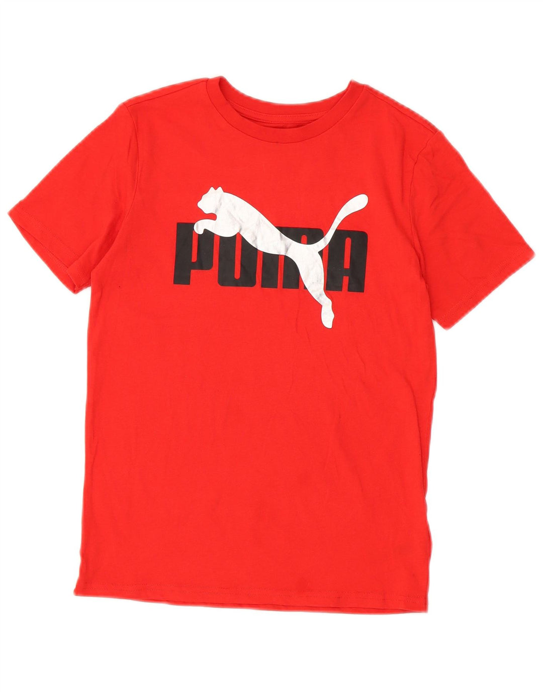 Tricou grafic Puma pentru băieți Top 10-11 ani bumbac roșu