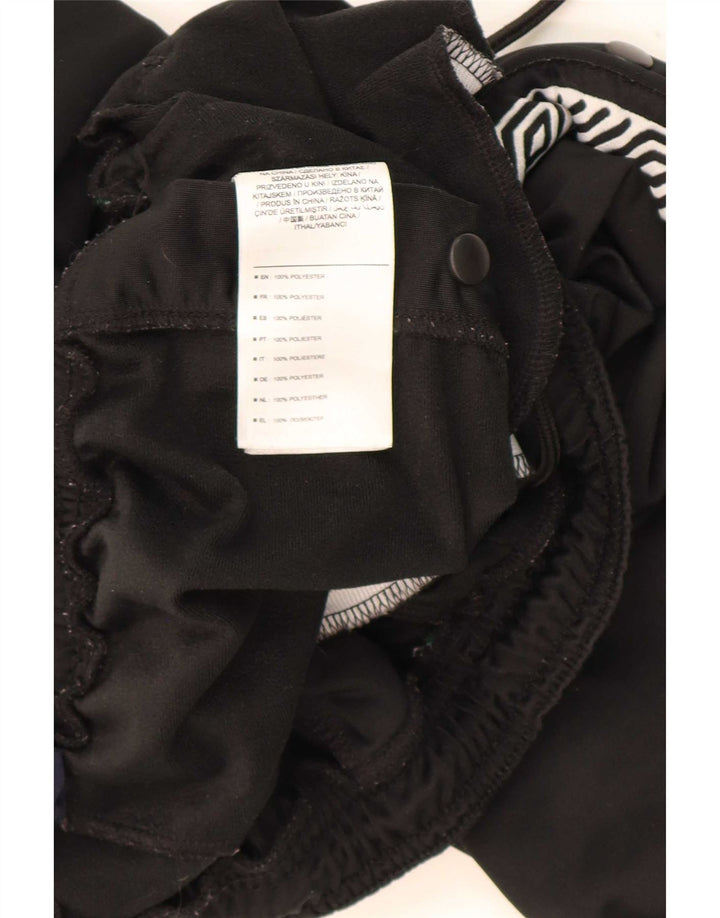 Pantaloni de trening grafic pentru bărbați Umbro, mari, negru, poliester color bloc