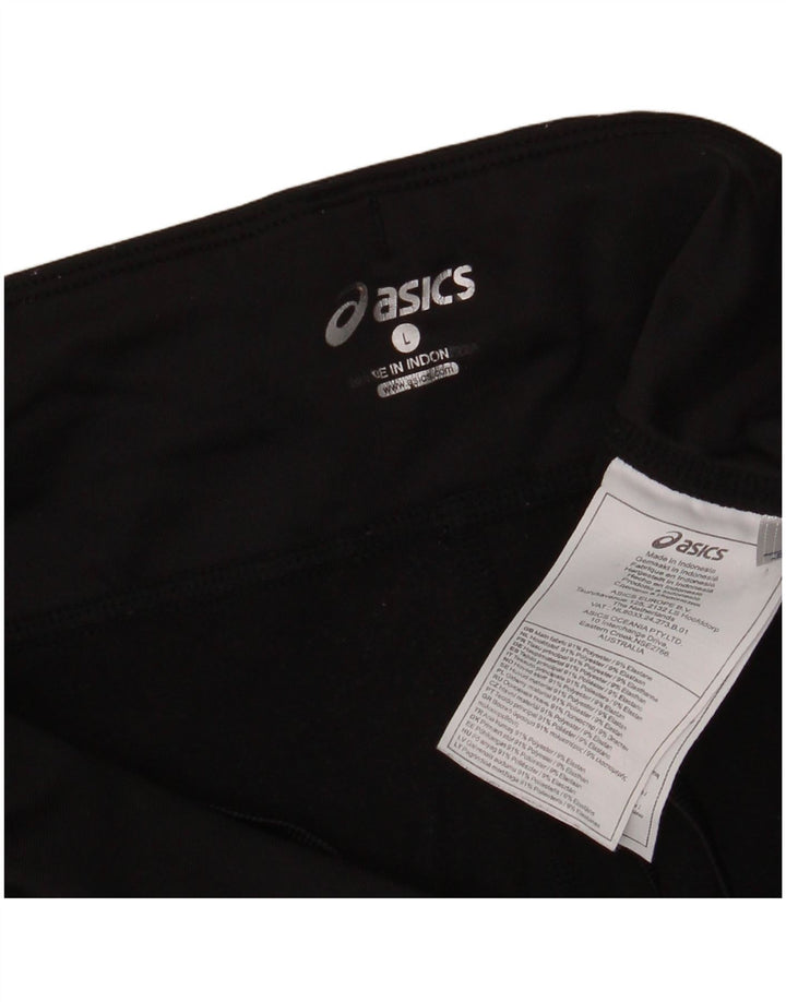 Leggings pentru femei Asics UK 14 Sport mare din poliester negru