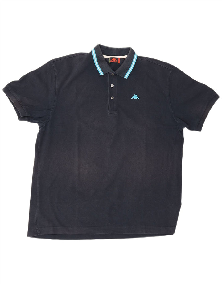 Cămașă polo pentru bărbați Kappa 2XL bleumarin