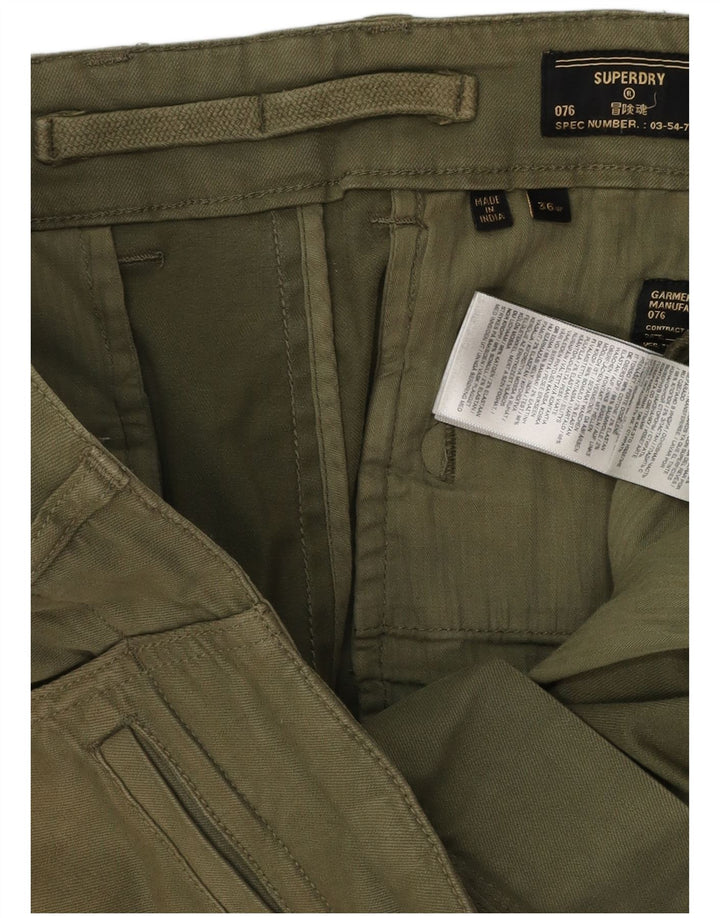 Pantaloni scurți chino pentru bărbați SUPERDRY W36, bumbac kaki mare