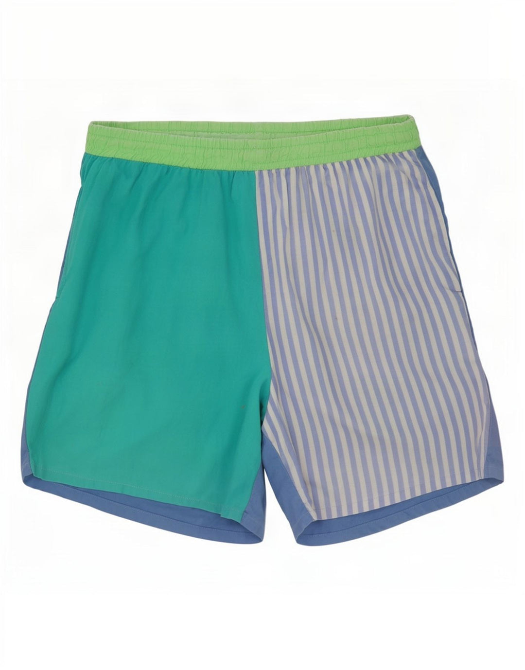 Pantaloni scurți de înot vintage pentru bărbați, medii, multicolori, cu dungi