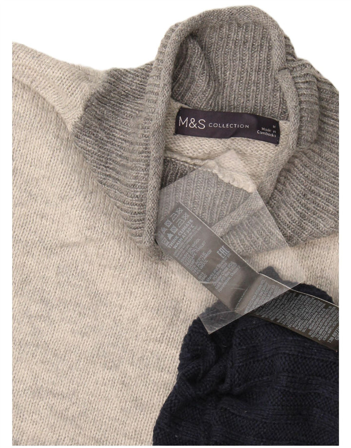 Pulover cu gât țestoasă pentru femei Marks & Spencer UK 14 Medium Bleumarin