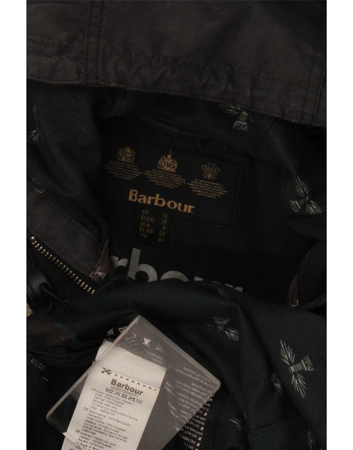 Jachetă Parka cu glugă pentru femei Barbour UK 12 Medium Bleumarin