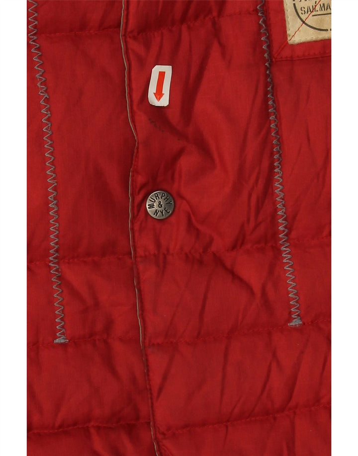 Murphy & Nye Boys Gilet căptușit grafic 9-10 ani Poliamidă roșie mare