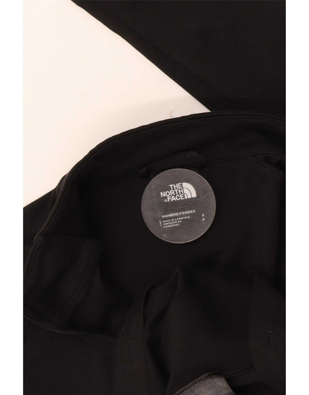 The North Face Womens Zip Deck Pullover Trening Top UK 10 Small Black
