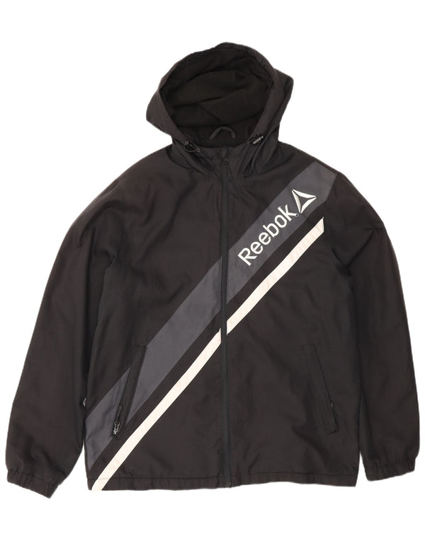 Jachetă Reebok Graphic Windbreaker pentru bărbați UK 38 Medium Black Colorblock