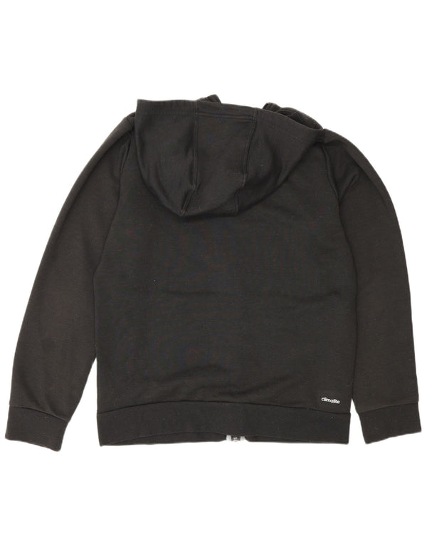 Adidas Climalite Graphic Zip Hoodie Pulover Medium Negru Poliester