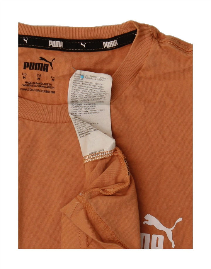 PUMA Mens T-Shirt Top Medium Brown Cotton Vintage Puma and Second-Hand Puma from Messina Hembry 