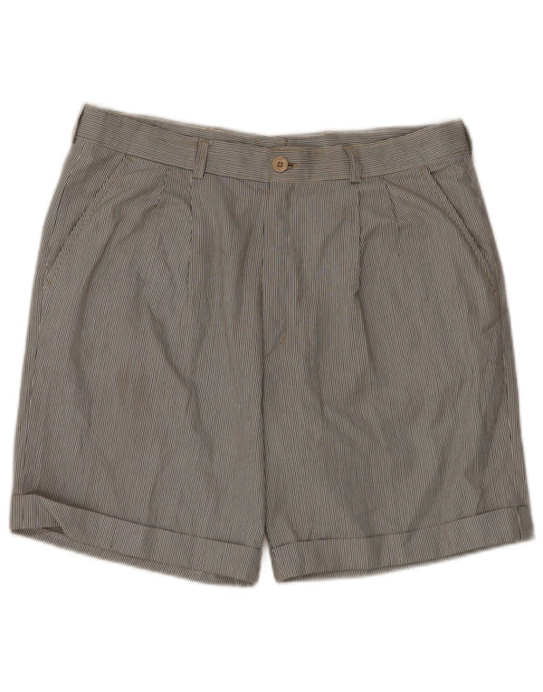 Pantaloni scurți chino VINTAGE pentru bărbați IT 52 XL W34, multicolore, cu dungi