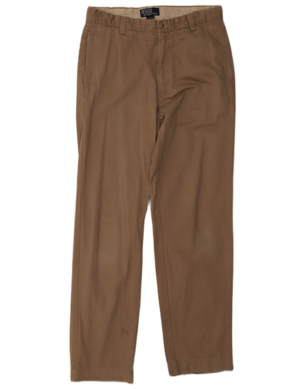 Pantaloni chino drepți pentru bărbați Polo Ralph Lauren Chatfield Pantaloni L33 L32 Kaki