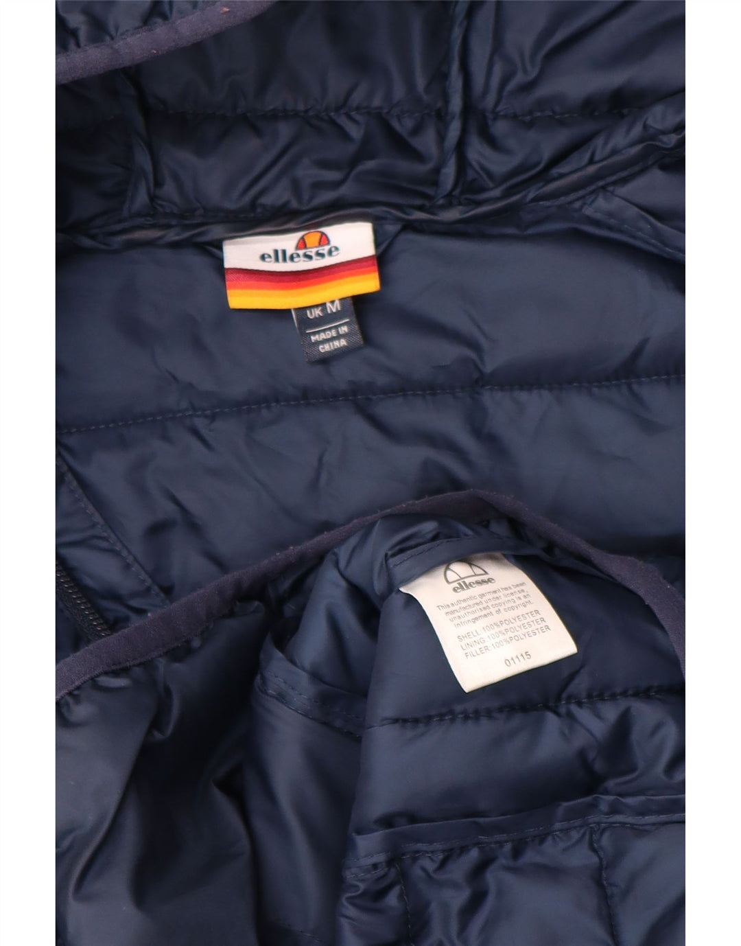 Jachetă căptușită cu glugă pentru bărbați Ellesse UK 38 Medium Bleumarin Poliester