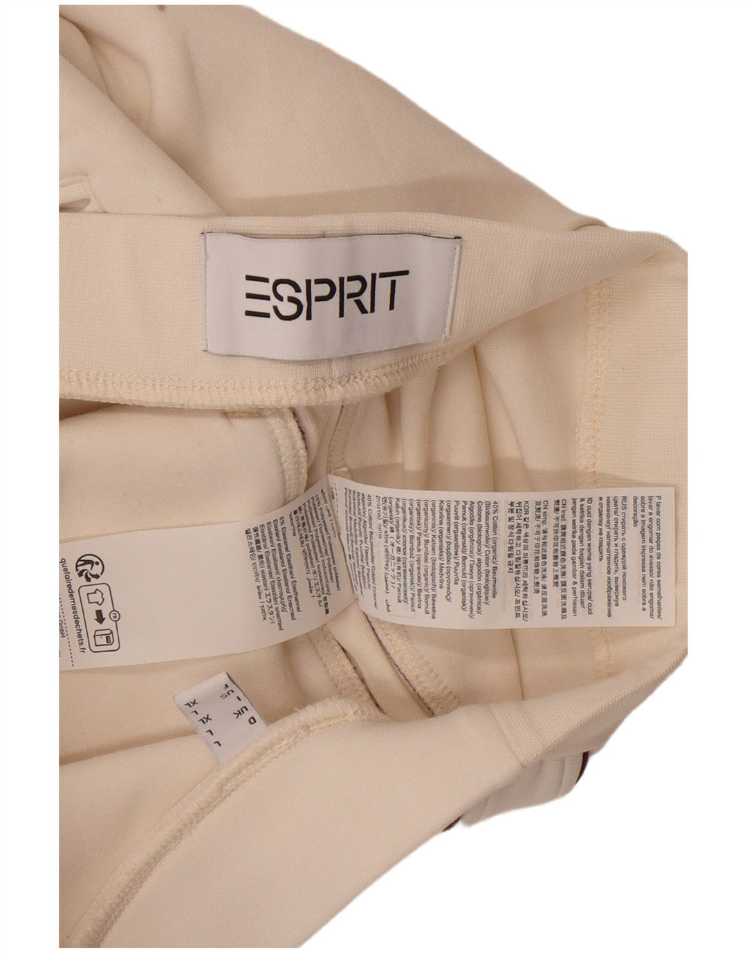Pantaloni chino subțiri pentru femei Esprit L32 L29, bumbac alb