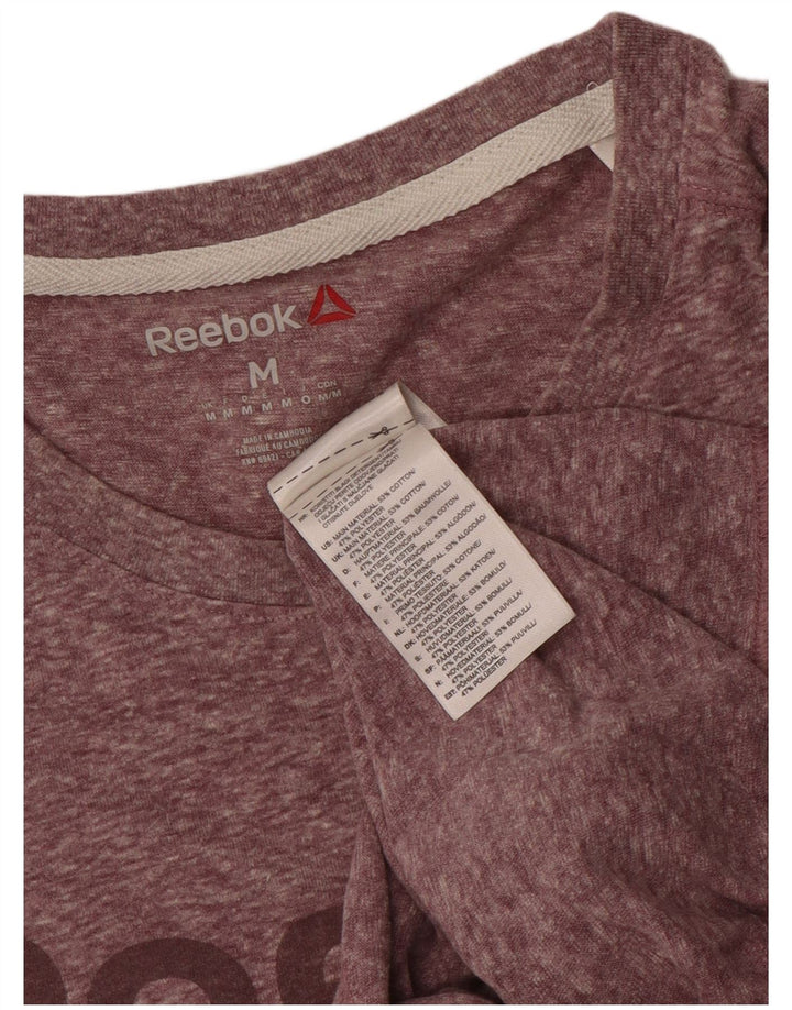 Tricou grafic pentru bărbați Reebok Top Medium Pink Flecked Cotton